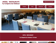 Tablet Screenshot of hotel-restaurant-craon.com